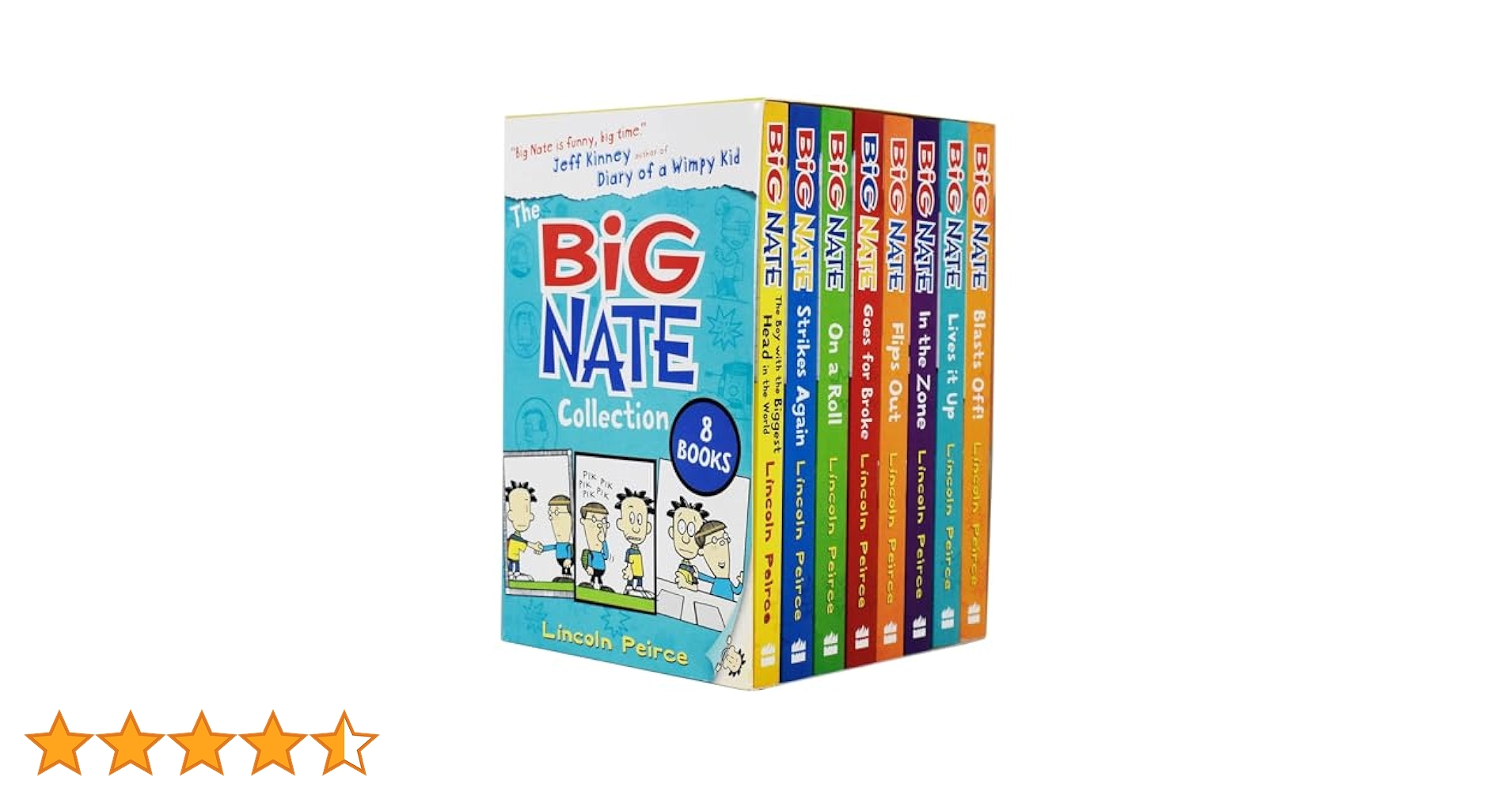 特価　新品未使用　Big Nate 英語絵本　漫画 8冊セット Big Nate Lincoln Peirce Series 8 Books Box Gift Set Includes